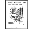 White-Westinghouse RT174LCD0 shelves and supports diagram