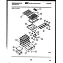 White-Westinghouse RT216JCV2 shelves and supports diagram