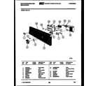 White-Westinghouse SU211MR console and control parts diagram