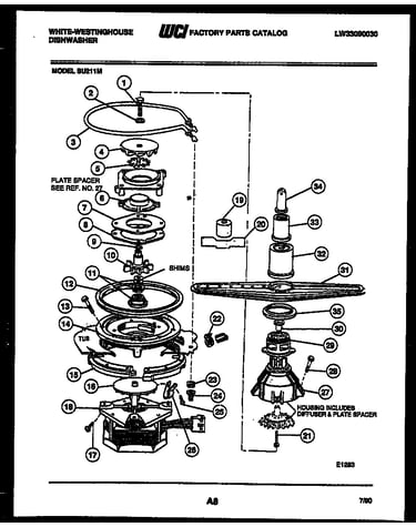 Motor pump parts