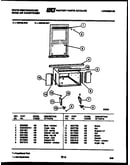 Cabinet and installation parts