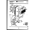 White-Westinghouse PRT217HD0 system and automatic defrost parts diagram