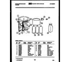 White-Westinghouse LA470LXD1 washer and miscellaneous parts diagram