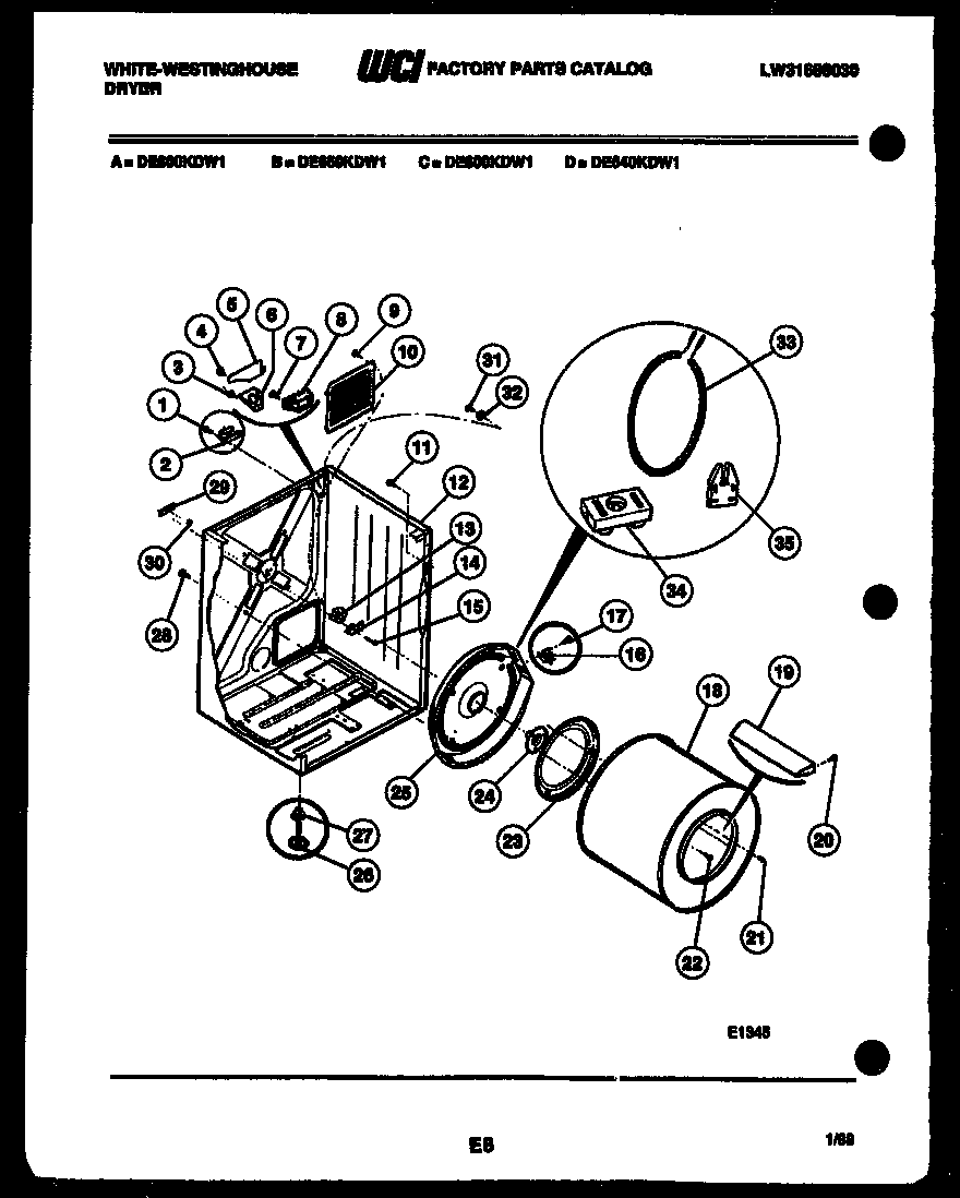 CABINET AND COMPONENT PARTS