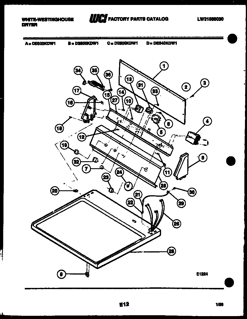 CONSOLE AND CONTROL PARTS