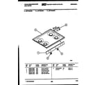 White-Westinghouse GF770HXD3 cooktop parts diagram