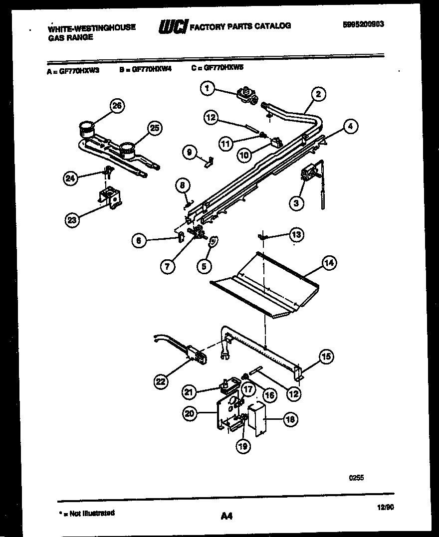 BURNER, MANIFOLD AND GAS CONTROL