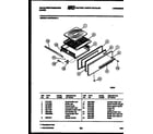 White-Westinghouse GF670HXW2 broiler drawer parts diagram