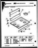 Cooktop parts and backguard