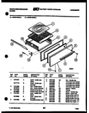 Broiler drawer parts