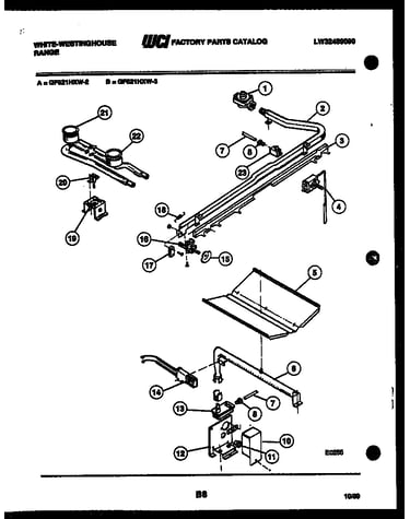 Burner, manifold and gas control
