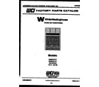 White-Westinghouse AK057K7V1 front cover diagram