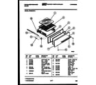 White-Westinghouse GF600HXD2 broiler drawer parts diagram