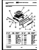 Broiler drawer parts