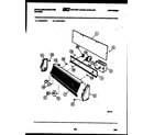 White-Westinghouse LA415LXW1 console and control parts diagram