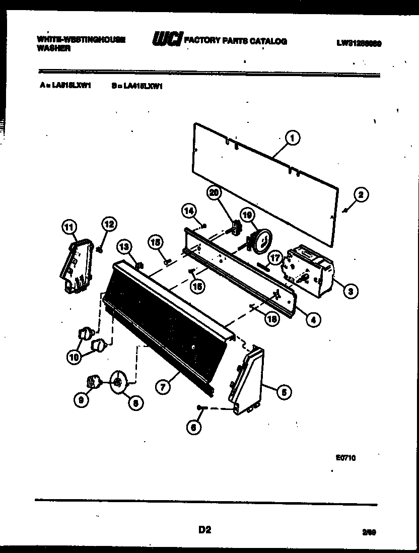 Console and control parts