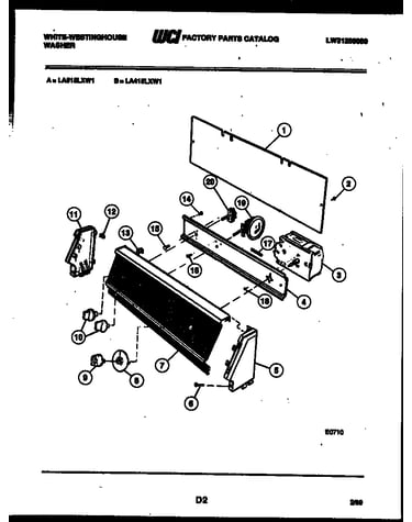 Console and control parts