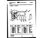 White-Westinghouse LA415LXD1 washer and miscellaneous parts diagram