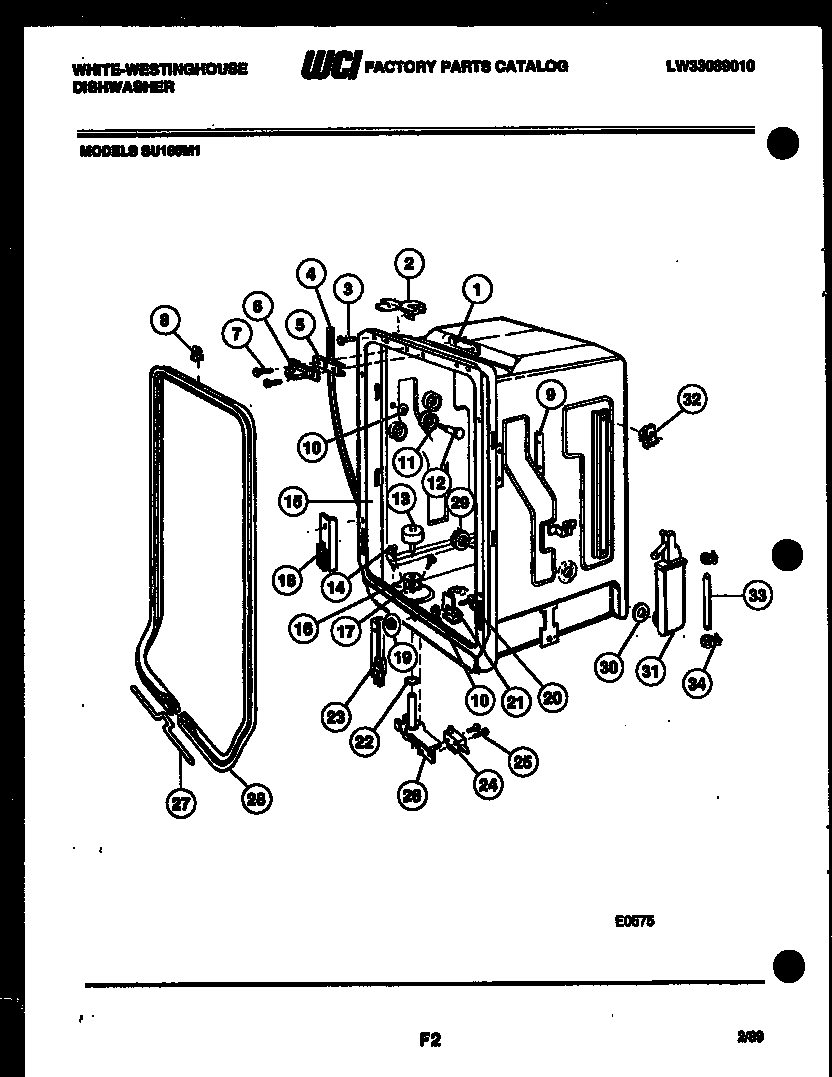 TUB AND FRAME PARTS