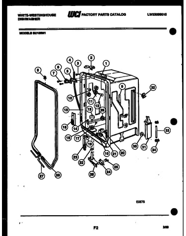 Tub and frame parts