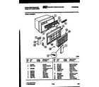 White-Westinghouse AS182M2K1 cabinet parts diagram