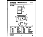 White-Westinghouse AS182M2K1 cabinet and installation parts diagram