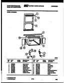 Cabinet and installation parts