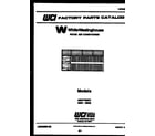 White-Westinghouse AS277M2K7 front cover diagram