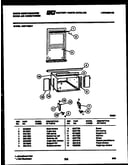 Cabinet and installation parts