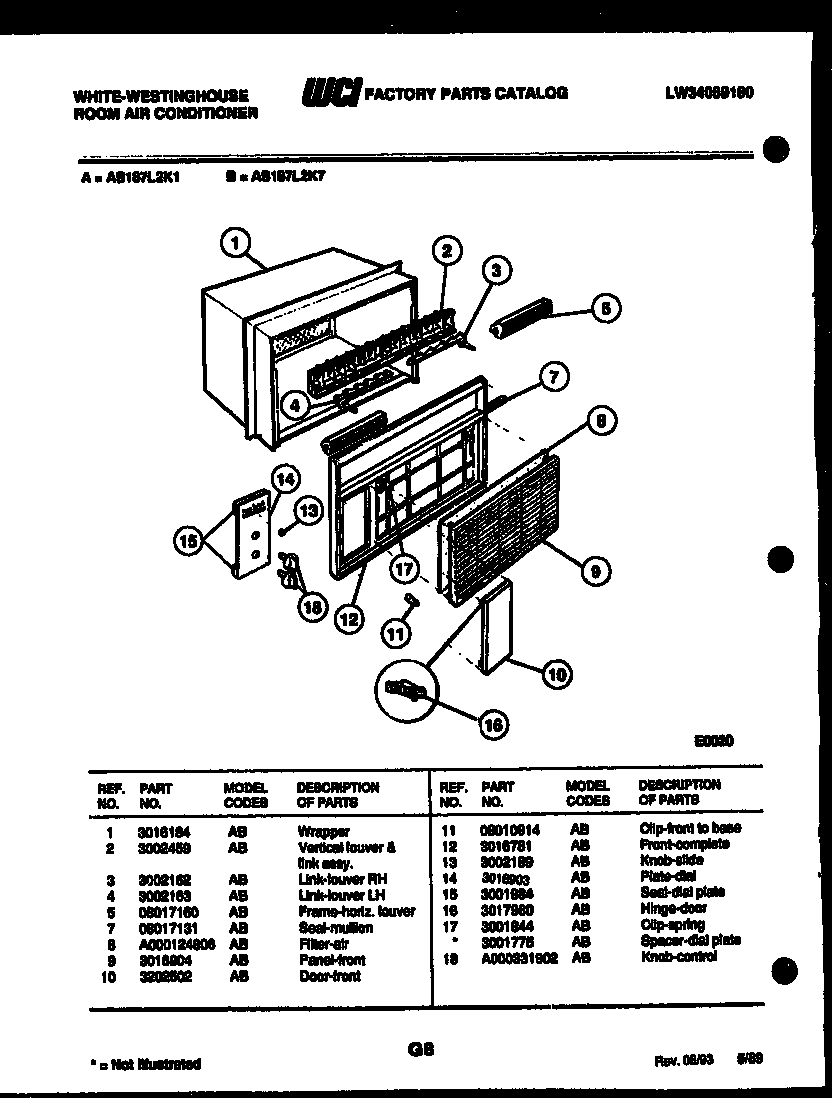 CABINET PARTS