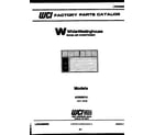 White-Westinghouse AC055M7A1 front cover diagram