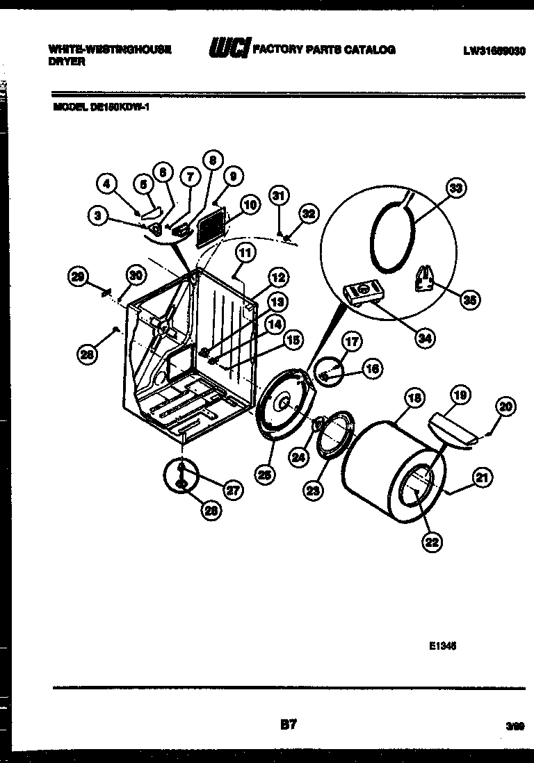 Cabinet and component parts