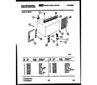 White-Westinghouse AL125M1A1 cabinet and installation parts diagram