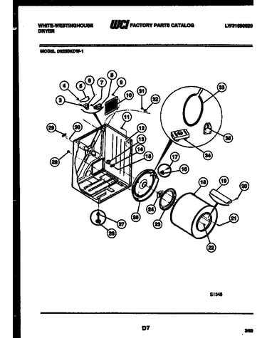 Cabinet and component parts