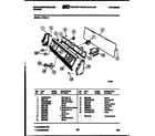 White-Westinghouse LT700LXW1 console and control parts diagram