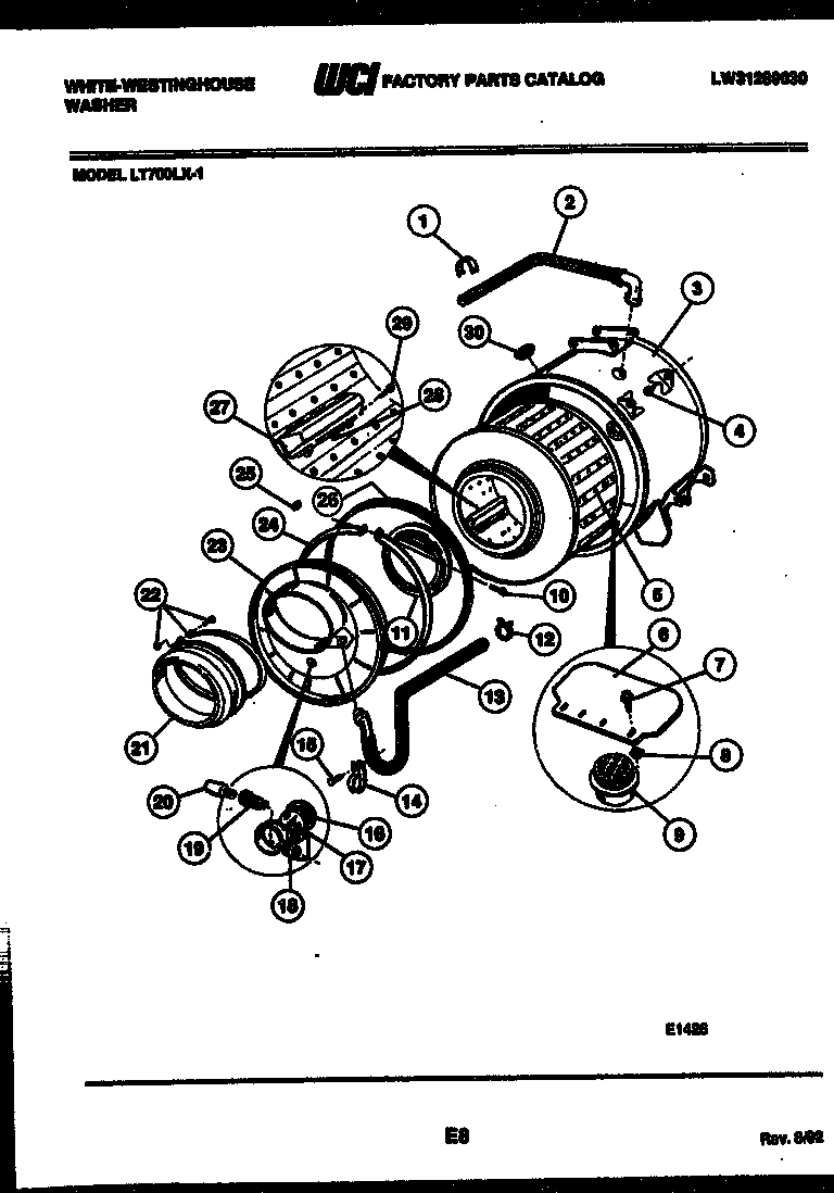Tub and component parts