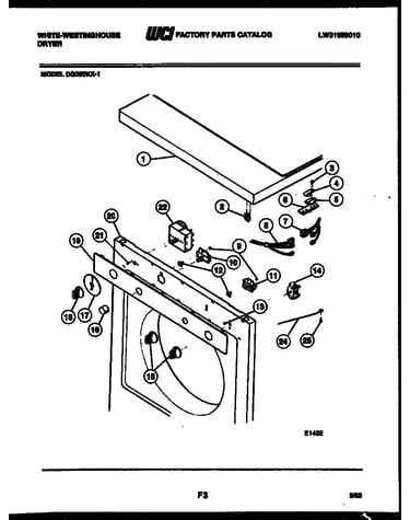 Door and installation parts