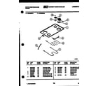 White-Westinghouse KD220GDH3 cooktop and broiler parts diagram