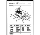 White-Westinghouse GB222LM0 broiler drawer parts diagram