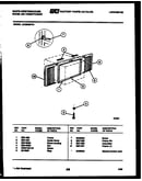 Cabinet and installation parts