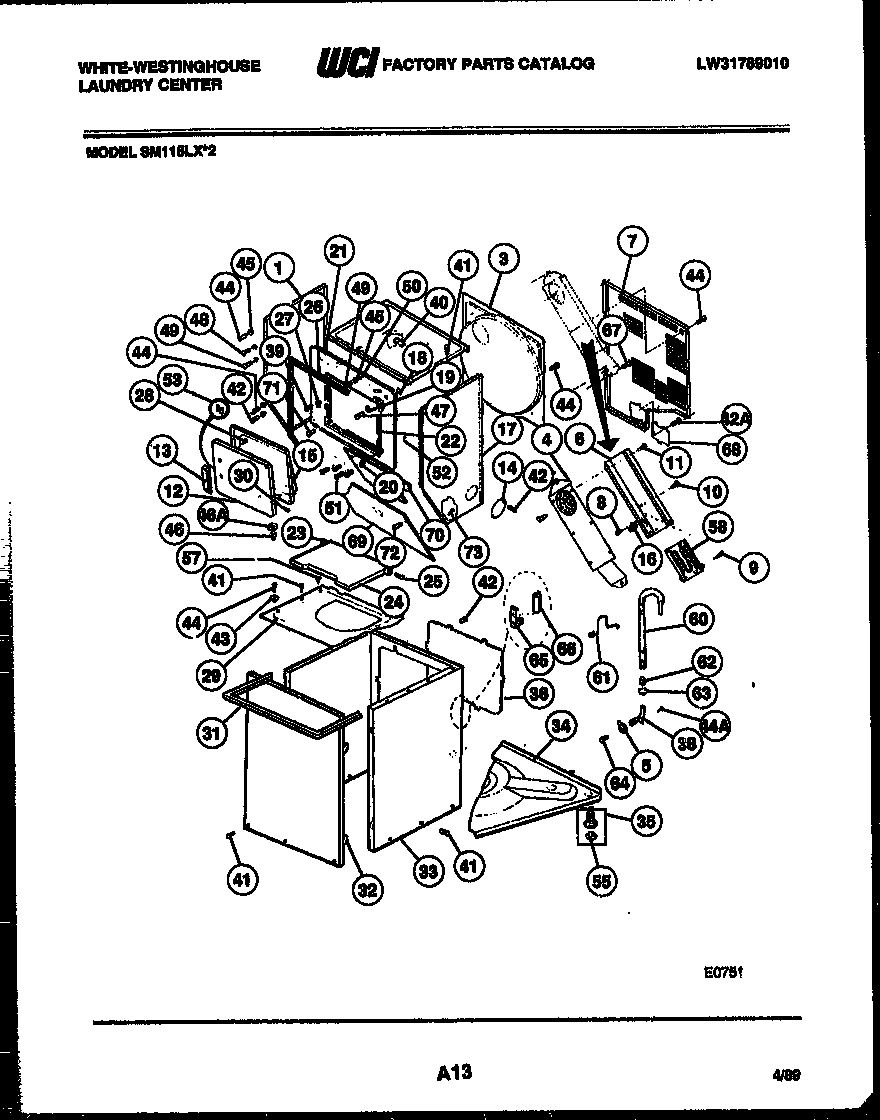 Cabinet parts and heater