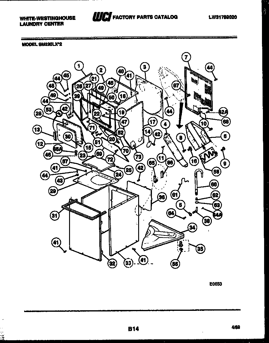 CABINET PARTS AND HEATER