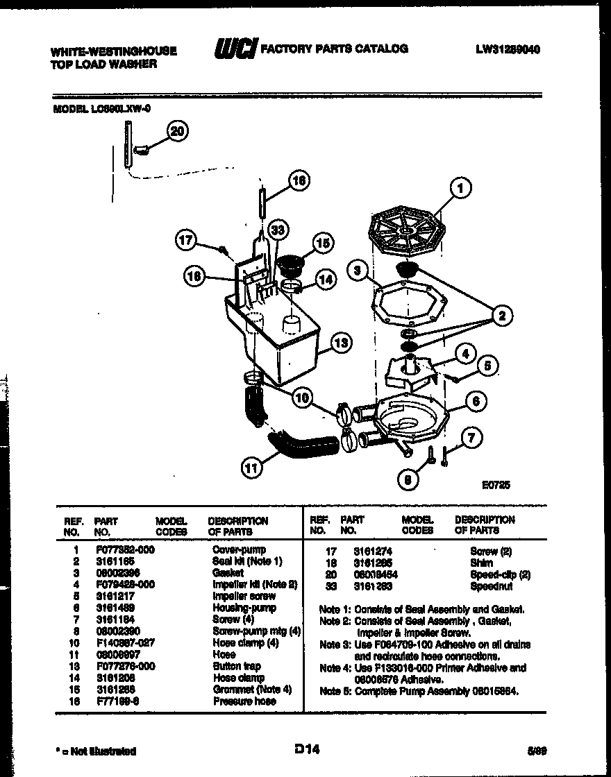 Drain and recirculate parts