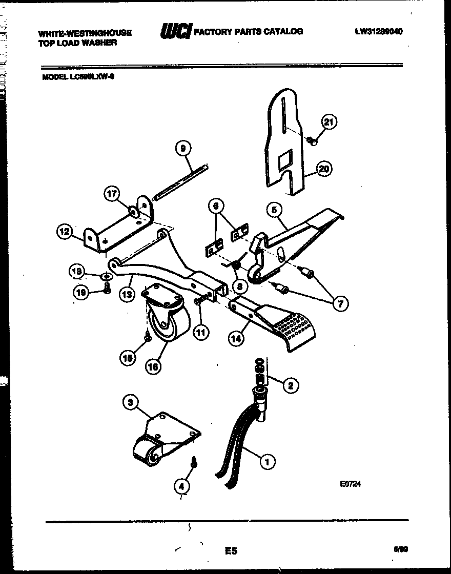Portable washer components