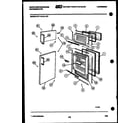 White-Westinghouse RT114LCH1 door parts diagram