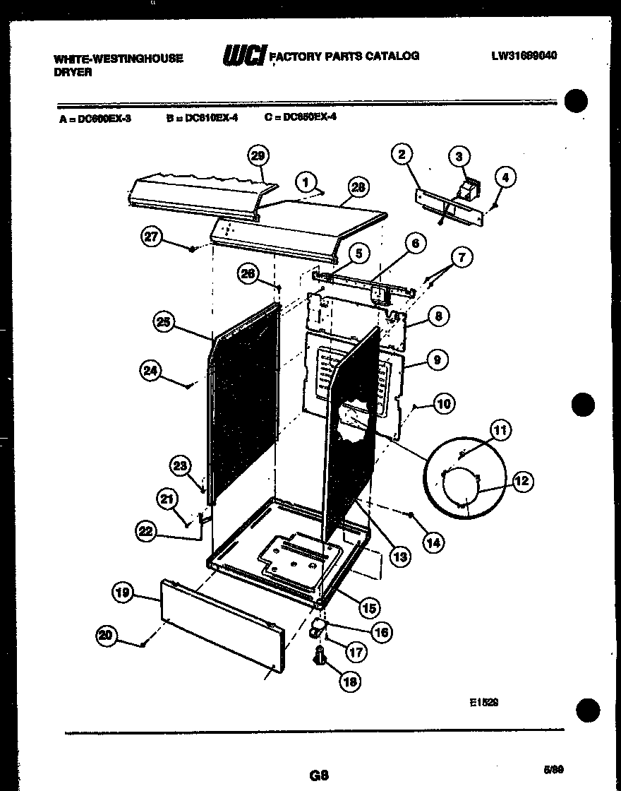 CABINET PARTS