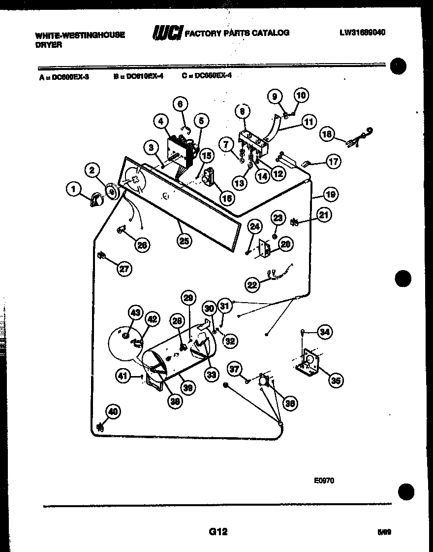 CONSOLE AND CONTROL PARTS