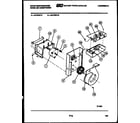 White-Westinghouse AK107M1V2 electrical and air handling parts diagram