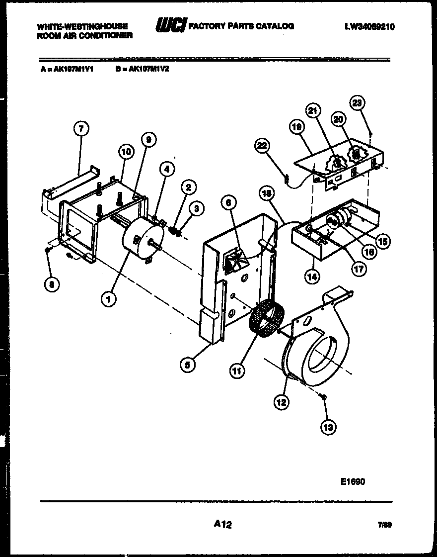 Electrical and air handling parts