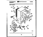 White-Westinghouse RTG120GCW2A system and automatic defrost parts diagram